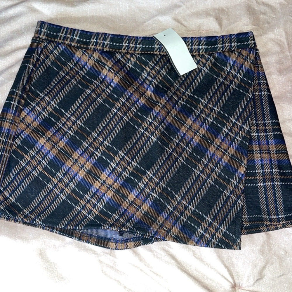 Plaid skort